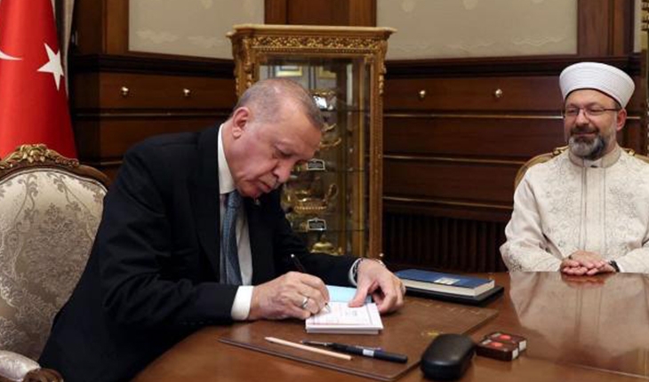 Cumhurbaşkanı Erdoğan’dan TDV’ye kurban bağışı