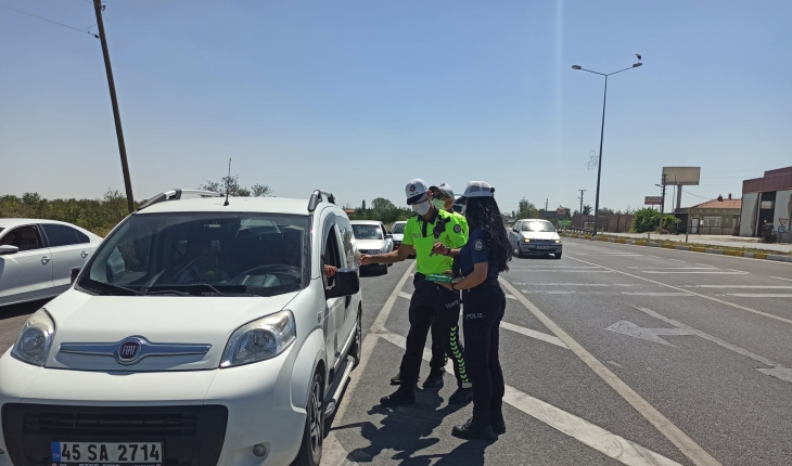 Akşehir'de bayram öncesi trafik denetimi yapıldı