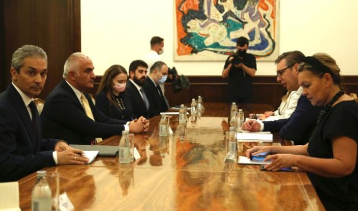 Kültür ve Turizm Bakanı Ersoy’u Sırbistan Cumhurbaşkanı Vucic kabul etti