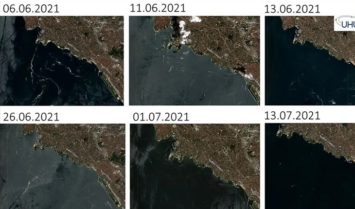 Marmara'da son durum uzaydan görüntülendi