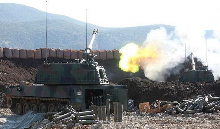 Suriye sınırında terör hedefleri ateş altına alındı