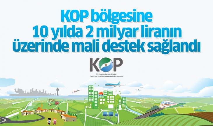 KOP bölgesine 10 yılda 2 milyar liranın üzerinde mali destek sağlandı