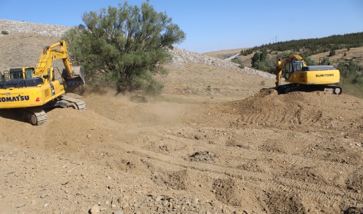 Yunak'ta  kara yolu yatırımı için çalışmalara başlandı
