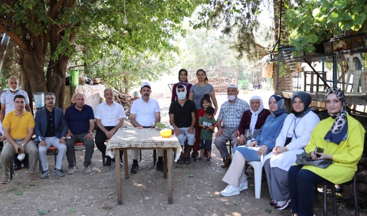 Bakan Kurum, Muğla'da yangından zarar gören vatandaşları ziyaret etti