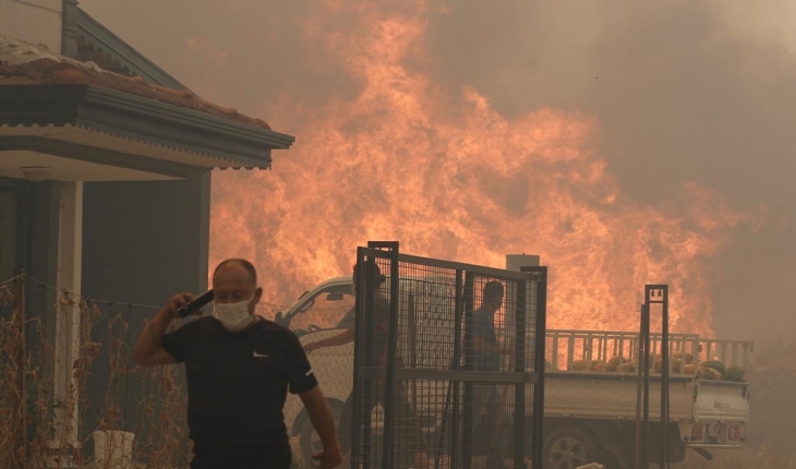 Antalya'nın Manavgat ilçesinde orman yangını çıktı