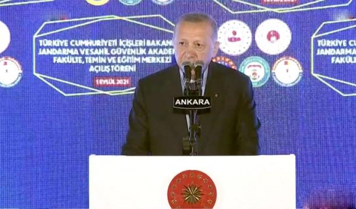 Cumhurbaşkanı Erdoğan Jandarma’da açılış törenine katıldı