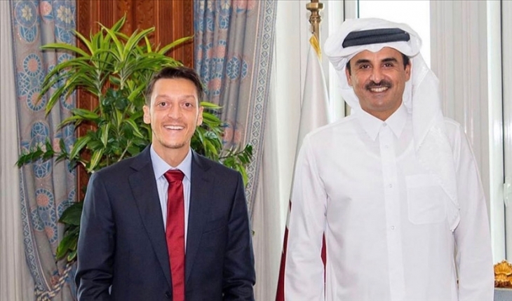 Katar Emiri Şeyh Temim, Mesut Özil’i kabul etti