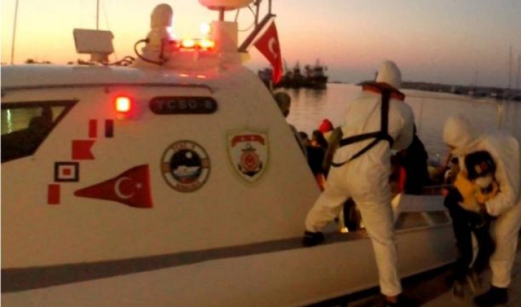 Türk kara sularına itilen 47 düzensiz göçmen kurtarıldı