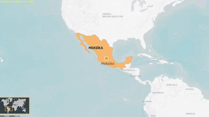 Meksika'da 7 büyüklüğünde deprem