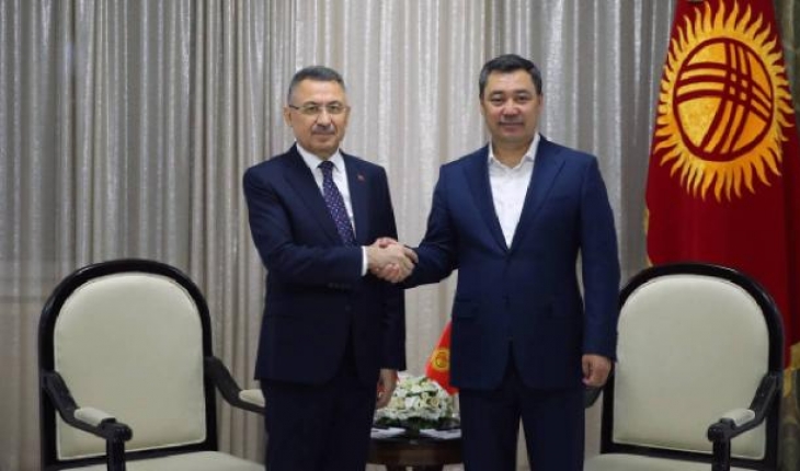 Fuat Oktay, Kırgızistan Cumhurbaşkanı Caparov ile görüştü