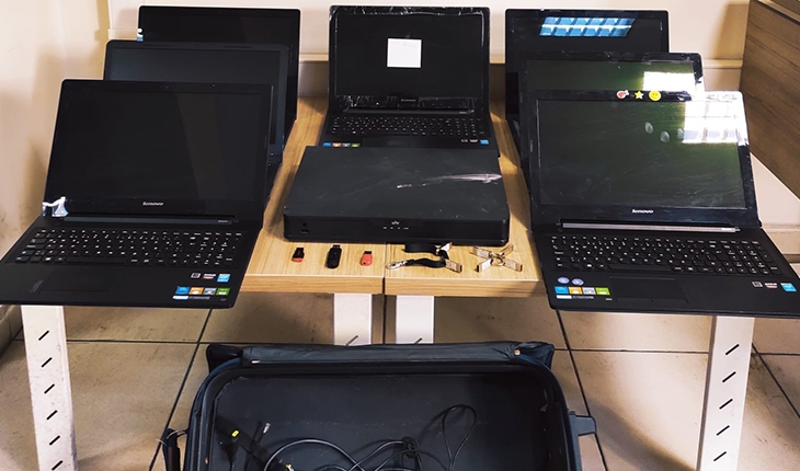 Okuldan bilgisayarları çalan 2 kişi tutuklandı