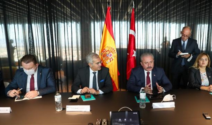 TBMM Başkanı Şentop, İspanyol mevkidaşı ile görüştü