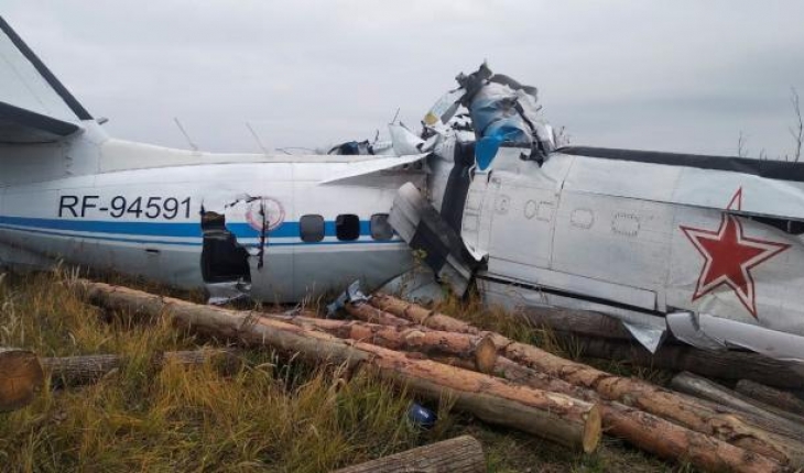 Tataristan'da uçak düştü: 16 ölü