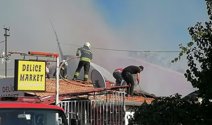 Konya'da markette çıkan yangın söndürüldü