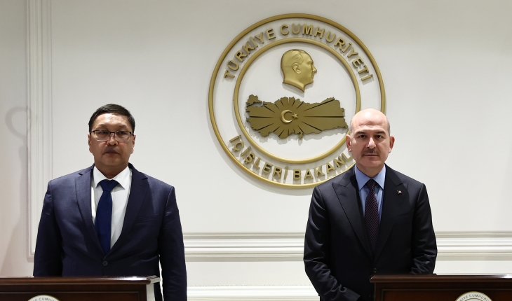 Bakan Soylu, Kırgızistan Acil Durumlar Bakanı Azikeev ile görüştü: