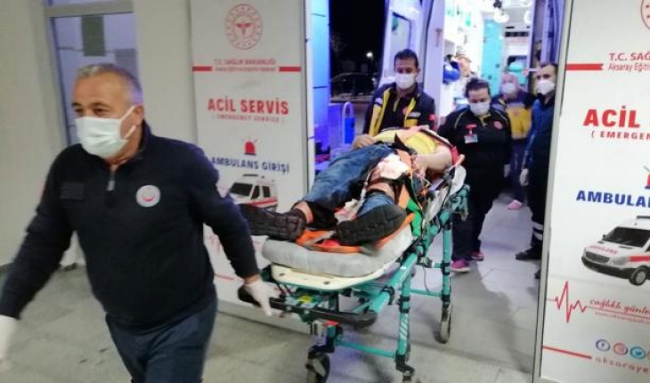 Temizlik yaparken düştü, bacağına bıçak saplandı