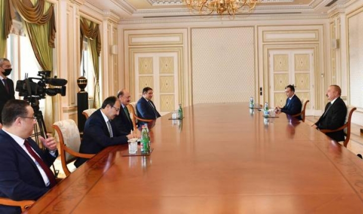 Azerbaycan Cumhurbaşkanı Aliyev, Bakan Bilgin’i kabul etti