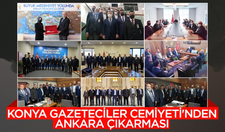 Konya Gazeteciler Cemiyeti'nden Ankara çıkarması