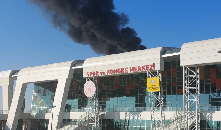 Konya Spor ve Kongre Merkezi’nde korkutan yangın!