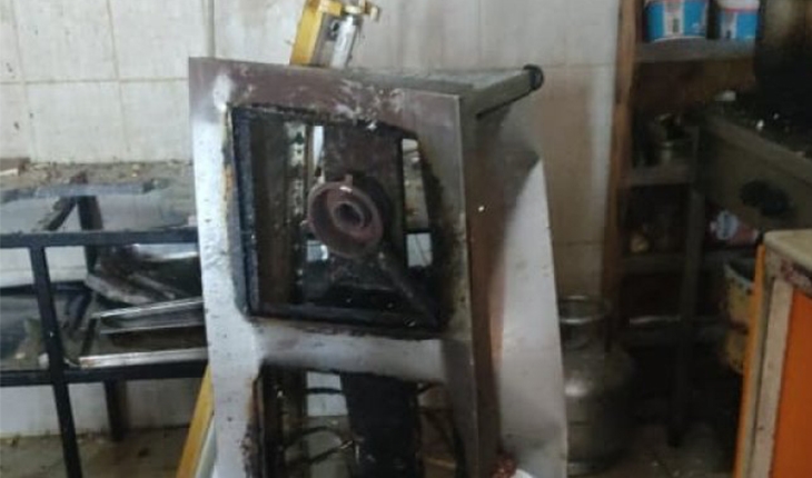 Restoranda düdüklü tencere bomba gibi patladı