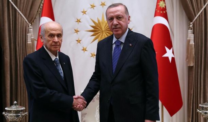 Cumhurbaşkanı Erdoğan, Devlet Bahçeli’yi kabul etti
