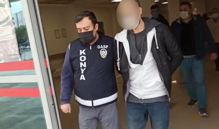 Konya'da kendisini polis olarak tanıtıp 2 kişiyi gasp etti!