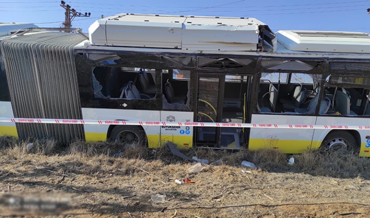 Konya'daki otobüs kazasının güvenlik kamerası görüntüleri ortaya çıktı
