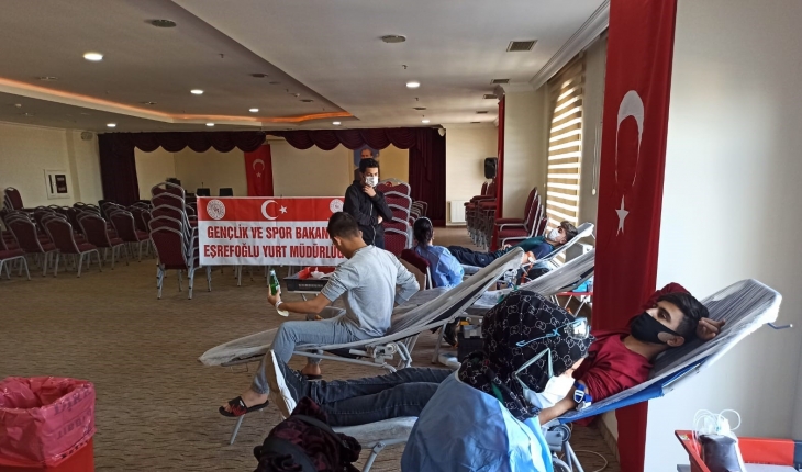 Beyşehir’de KYK öğrencilerinden kan bağışı kampanyasına destek