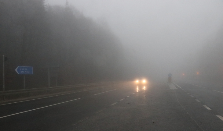 Bolu Dağı’nda sağanak ve yoğun sis etkili oluyor