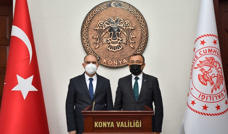 Ukrayna Ankara Büyükelçisi Bodnar Konya Valiliğini ziyaret etti