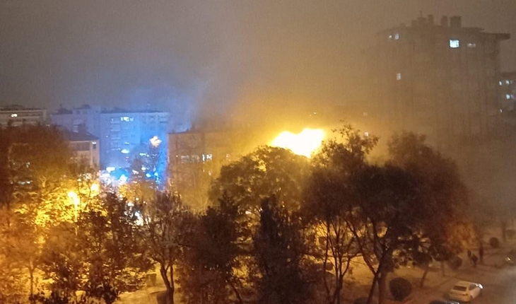 Konya’da 5 katlı sitede korkutan yangın!