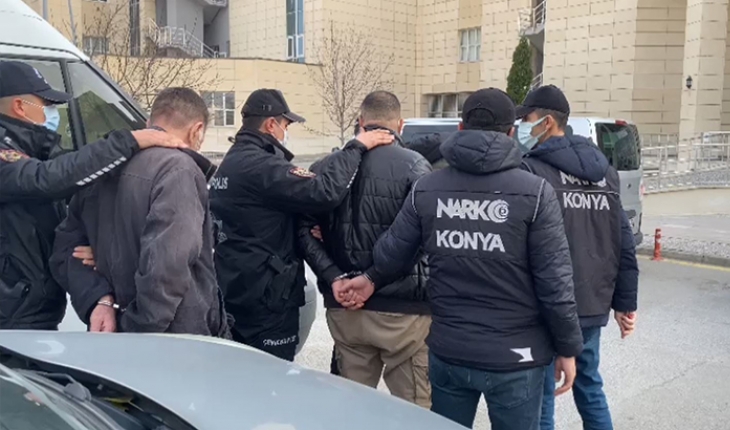 Konya’da uyuşturucu operasyonu: 4 gözaltı