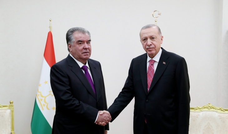 Cumhurbaşkanı Erdoğan, Tacikistan Cumhurbaşkanı ile görüştü