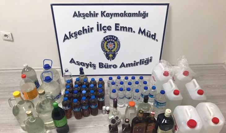 Konya’da kaçak içki operasyonu
