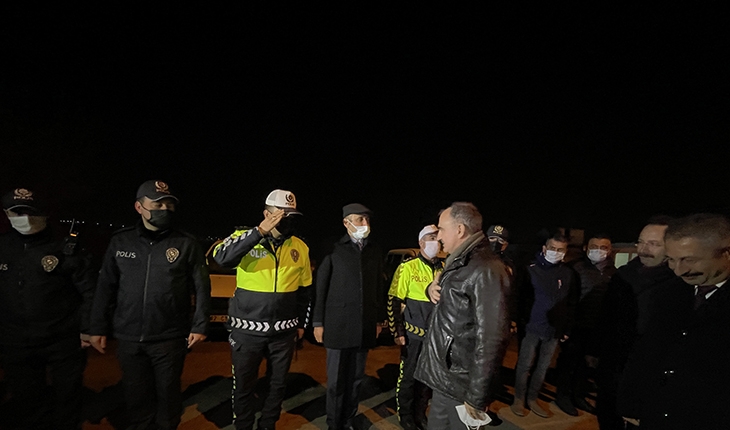 Vali Özkan yeni yıla girilirken görevi başındaki personeli ziyaret etti