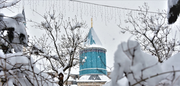 Konya’da kar: Kartpostallık görüntüler 