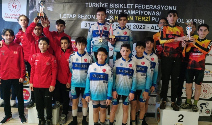 Selçuklu Belediyespor Bisiklet Takımı Türkiye şampiyonu