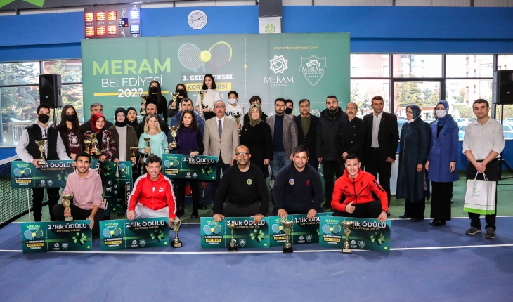 ‘Meram Kort Tenis Kış Turnuvası’ sona erdi