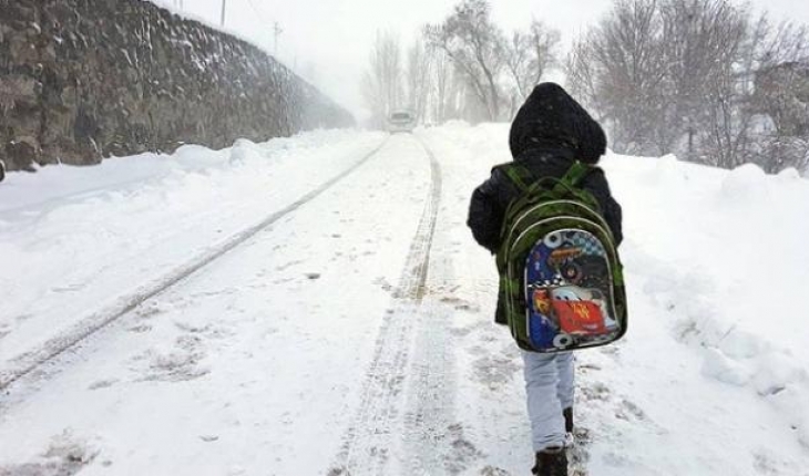 Bazı il ve ilçelerde eğitime kar engeli