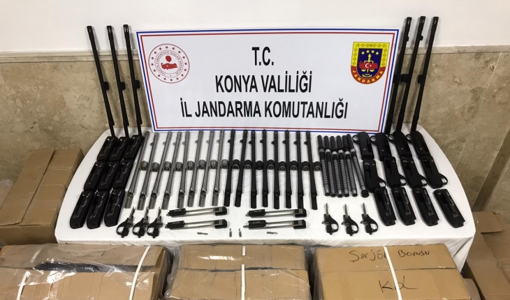 Konya’da 350 kaçak av tüfeği ele geçirildi
