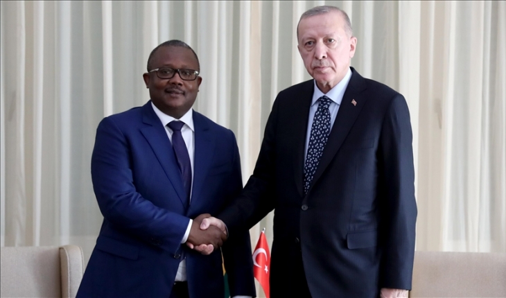 Cumhurbaşkanı Erdoğan, Gine Cumhurbaşkanı Embalo ile bir araya geldi
