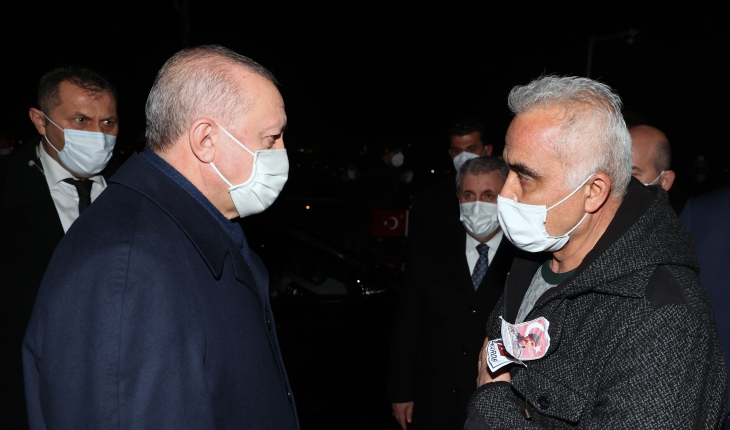 Cumhurbaşkanı Erdoğan’dan şehit Özel Harekat Şube Müdürü Eren’in ailesine taziye ziyareti