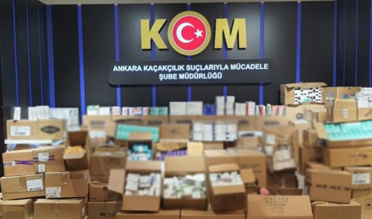 Ankara'da 925 bin kaçak ilaç ele geçirildi: 4 gözaltı