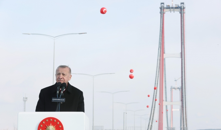 Cumhurbaşkanı Erdoğan: 1915 Çanakkale Köprüsü her bir teknik özelliğiyle de farklı anlamlar taşıyor