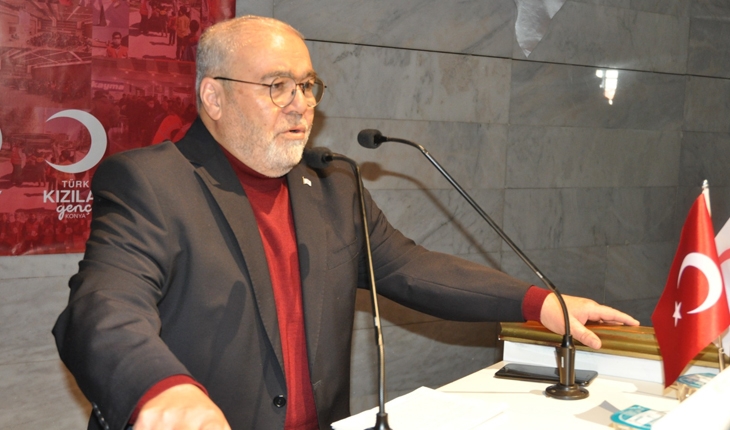 Kızılay Konya Şubesi Genel Kurulu’nda Hüseyin Üzülmez güven tazeledi