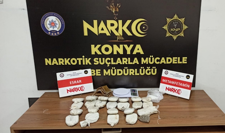 Konya’nın 6 ilçesinde uyuşturucu operasyonu: 14 gözaltı, 5 tutuklama