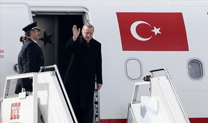 Cumhurbaşkanı Erdoğan, NATO Olağanüstü Liderler Zirvesi için Brüksel'e gitti