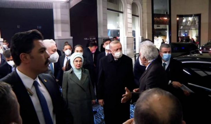 Cumhurbaşkanı Erdoğan'a Brüksel'de coşkulu karşılama