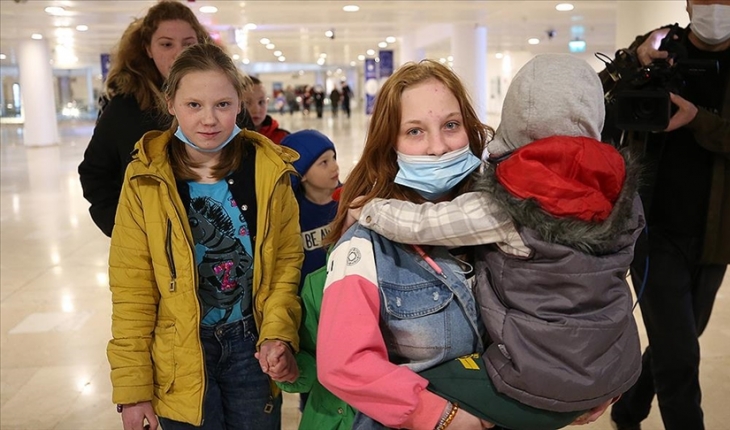 Savaş bölgesinden tahliye edilen Ukraynalı kimsesiz çocuklar Antalya’da