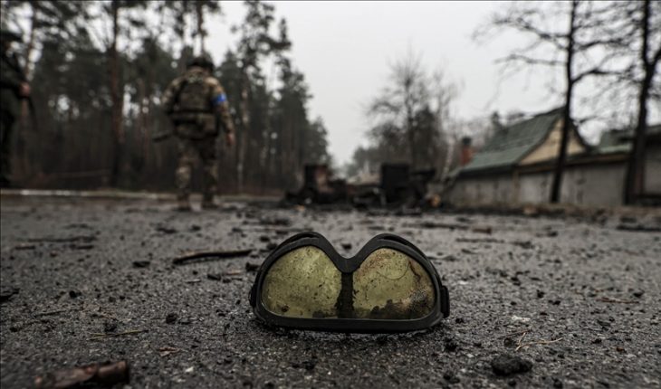 Ukrayna'da yoğun çatışmalardan hasar gören İrpin, görüntülendi